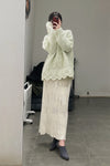SWAYING/KNIT Velvet Straight Skirt SW212XZ23 PS36